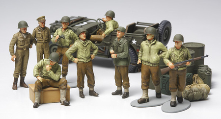 WWII US Infantry at rest with Jeep 1:48 | Tamiya 32552