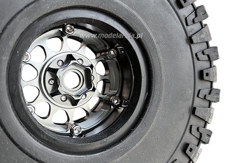 Koła Beadlock Crawler Rocks Tyre 1.9" 1/10 120x48mm 4szt. Aluminiowe Felgi