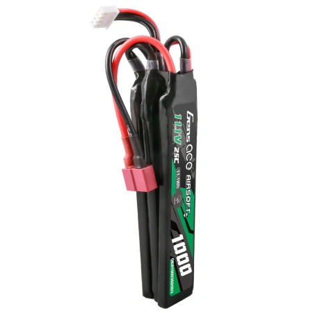 Akumulator LiPo 1000mAh 11,1V 25C 3S1P Nunchuck 3X Airsoft Gun Dean-T | GEA10003S25D3 GENS ACE
