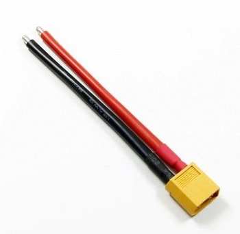 Złącze XT60 - wtyczka z przewodem 10cm (14AWG)