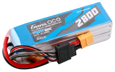 Akumulator LiPo 2800mAh 14,8V 60C 4S1P XT60 G-Tech | GEA284S60X6GT GENS ACE
