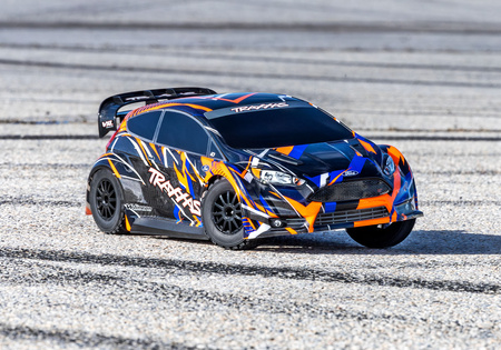 Ford Fiesta ST VXL Rally Car Brushless 1/10 (pomarańczowy) | 74276-4-ORNG TRAXXAS
