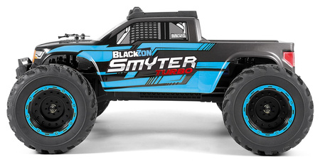 BlackZon Smyter MT Turbo Monster Truck 1/12 4WD Niebieski Samochód Zdalnie Sterowany Model RC | 540252