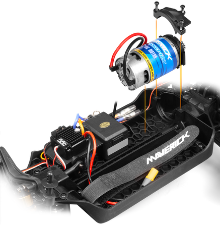 Maverick Quantum2 MT Monster Truck szczotkowy 4WD 1:10 (pomarańczowy) | 150401 HPI