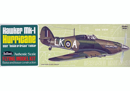 Hawker Mk-1 Hurricane 419mm - 506 Guillow