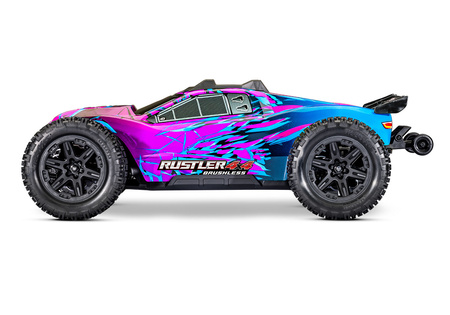 Traxxas Rustler 4X4 Brushless Bezszczotkowy 1:10 2,4GHz Różowy Samochód Zdalnie Sterowany Model RC | 67464-4
