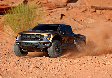 Traxxas Ford Raptor R 4X4 Ultimate 4S 1:10 4WD Złoty Samochód Zdalnie Sterowany Model RC | 101177-4-FOXSE