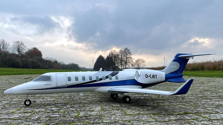 Samolot Odrzutowy Multiplex Learjet RR ARF 1060mm Model Pasażerski Zdalnie Sterowany RC | 1-02870 MULTIPLEX