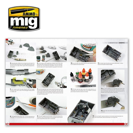 Encyklopedia Modelarska Encyclopedia of Aircraft Modelling Techniques Vol. 1 Cockpits Diego Quijano | 6050 AMMO BY MIG JIMENEZ