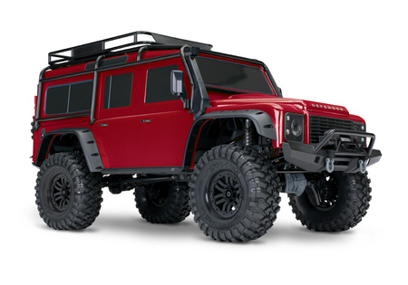 Traxxas TRX-4 Land Rover Defender 1:10 Czerwony Samochód Zdalnie Sterowany Model RC | 82256-4-RED