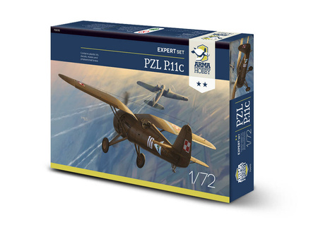 PZL P.11C EXPERT SET 1:72 | 70015 ARMA HOBBY