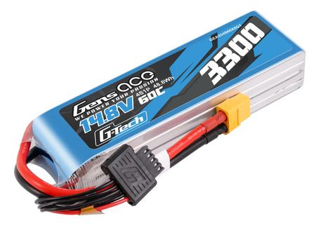 Akumulator LiPo 3300mAh 14,8V 60C 4S1P XT60 G-Tech | GEA334S60X6GT GENS ACE