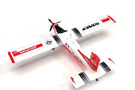 Samolot Zdalnie Sterowany Pilatus PC-6 Porter 1500mm ARF Czerwony Model RC | KAV02.8090 KAVAN