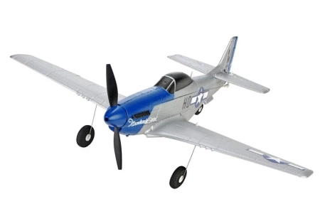 Mini Mustang P51D Scaled Warbird Airplane niebieski RTF (450mm) | TOP097B01 TOP RC HOBBY