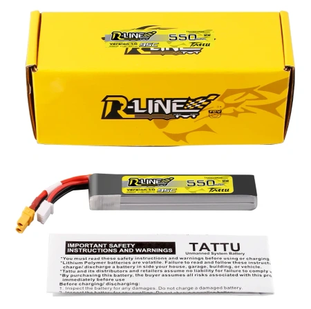 Akumulator LiPo 550mAh 7,4V 95C 2S1P XT30 R-Line Long-Pack | TAA2S55095XT3L TATTU