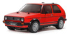 Samochód Zdalnie Sterowany VW Volkswagen Golf II GTI 16V MB-01 2WD KIT 1:10 Czerwony Model RC do Złożenia | TA-47516 TAMIYA