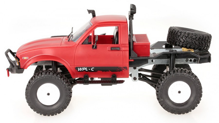 Samochód OFF-ROAD WPL C-14K 1:16 4x4 - KIT - Czerwony
