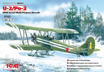 U-2/Po-2, WWII Soviet Multi-Purpose Aircraft 1:48 | ICM 48251