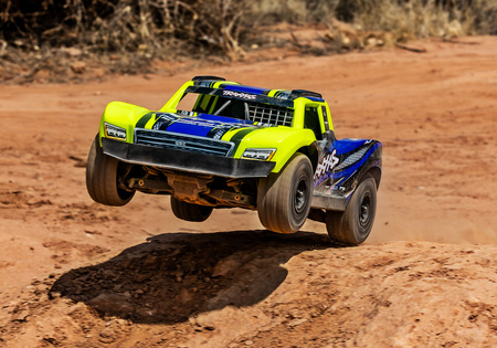 Traxxas Mini Slash 4X4 BL-2S Short Course 1:16 Żółty Samochód Zdalnie Sterowany Model RC | 108164-1-YLW