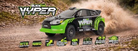 BlackZon Vyper RX 1:16 4WD Zielony Model RC Samochód Zdalnie Sterowany | 540281