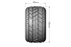 Koła 1/8 Stadium Truck Tire Sport Black (2szt.) | L-T3324B LOUISE RC