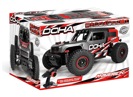 Maverick Doha 1/20 4WD Electric Truck Czerwony Samochód Zdalnie Sterowany Model RC | 150701