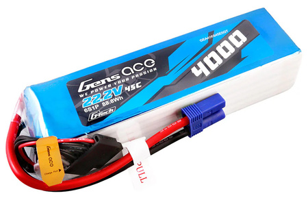 Akumulator LiPo 4000mAh 22,2V 45C 6S1P EC5 G-Tech | GEA406S45E5GT GENS ACE