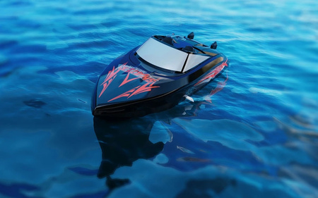 Motorówka Model Łodzi RC Skater 345mm Czarna | UDI034 UDI RC