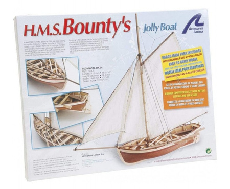 Szalupa HMS Bounty 1:25 | 19004 ARTESANIA LATINA