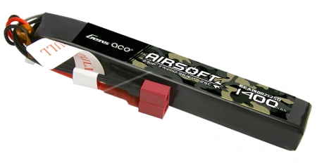 Gens ace 25C 1400mAh 2S1P 7.4V Airsoft Gun Lipo Battery with T Plug