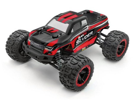 BlackZon Slyder MT 1/16 4WD RTR + LED (czerwony) | 540098