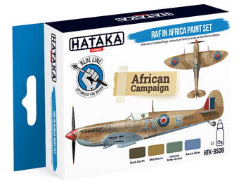 Zestaw farb akrylowych (RAF in Africa Paint Set African Campaign) | HTK-BS08 HATAKA
