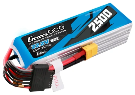 Akumulator LiPo 2500mAh 22,2V 80C 6S1P XT60 G-Tech | GEA256S80X6GT GENS ACE