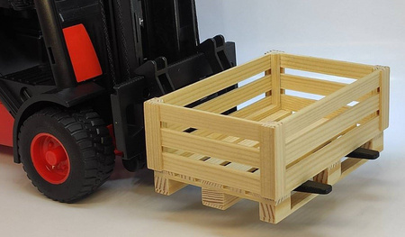 Skrzynia ażurowa na palecie (1:14) - biała | ETB007 TINY LOGISTICS