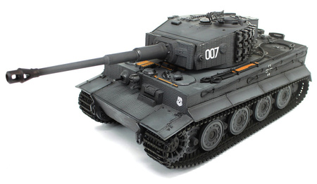 German Tiger 1 Late Painted Gray RTR 2,4Ghz 1/24 Czołg Zdalnie Sterowany Heng Long IR Dźwięk Szary | 3841-11-L-G TAIGEN