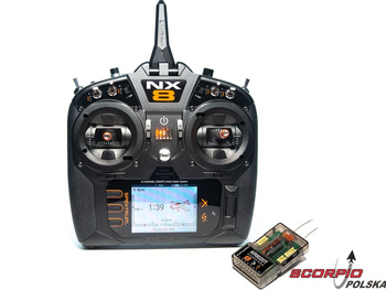 Nadajnik Spektrum NX8 DSMX (+ odbiornik AR8020T)