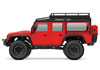 Traxxas TRX-4M Land Rover Defender 1/18 4x4 Crawler RC Czerwony Samochód Terenowy Zdalnie Sterowany | 97054-1-RED
