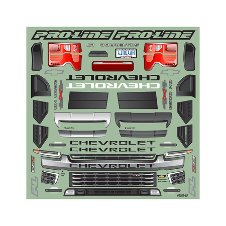 Karoseria 1:8 2021 Chevy Silverado 2500 HD Clear Body for E-REVO 2.0 & MAXX (przezroczysta) | PRO358200 PRO-LINE