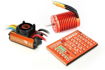 Zestaw SkyRC Leopard - reg. obr. 60A + silnik bezszczotkowy 4370KV 9T + karta prog.