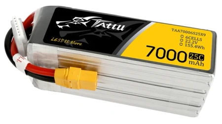 Akumulator LiPo 7000mAh 22,2V 25C 6S1P XT90 | TAA70006S25X9 TATTU