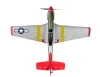 Mini Mustang P51D Scaled Warbird Airplane czerwony RTF (450mm) | TOP097B02 TOP RC HOBBY