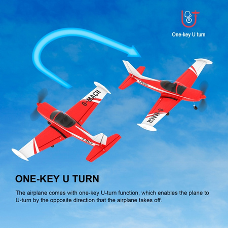Mini SF260 450 Marchetti Leonardo RTF 450mm Czerwony | TOP107B02 TOP RC HOBBY