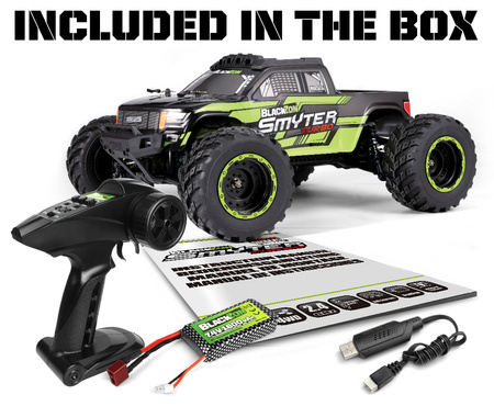 BlackZon Smyter MT Turbo Monster Truck 1/12 4WD Samochód Zdalnie Sterowany Model RC Zielony | 540230 HPI RACING