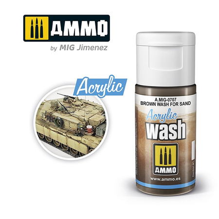 Acrylic Wash (Brown for Sand) | A.MIG 0707 AMMO