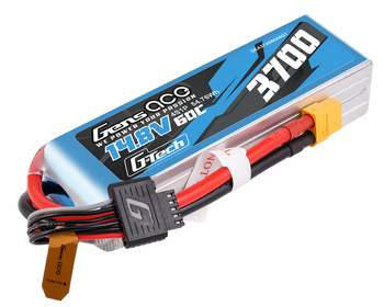 Pakiet LiPo 3700mAh 14,8V 4S1P 60C XT60 | GEA374S60X6GT GENS ACE