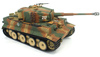 German Tiger 1 Mid Painted Camo RTR 2,4Ghz 1/24 Czołg Zdalnie Sterowany IR Dźwięk Taigen Kamuflaż | 3841-11-M-C HENG LONG