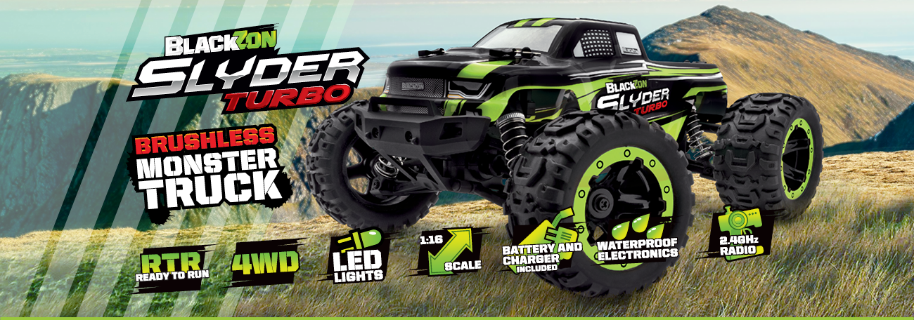 BlackZon Slyder MT Monster Truck 1/16 4WD Zielony Samochód Zdalnie Sterowany Model RC | 540100 pol_pl_BlackZon-Slyder-MT-1-16-4WD-RTR-LED-zielony-540100-1014773_11