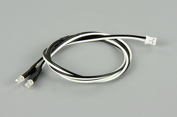 Proste Oświetlenie LED - Białe (2 DIODY 3mm) - QS1101140WT