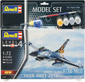 F-16 MLU Tiger Meet 2018 (model set) 1:72 | 63860 REVELL