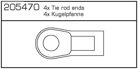 Końcówki drążków, snapy (CY-4B; Specter) - 205470 Carson